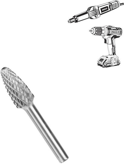 Ingco Φρέζα Καρβιδίου για Μέταλλο 6mm