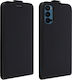 Case Oppo Reno 4 Vertical Flap Card Holder Protection Black