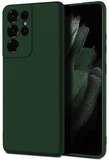 Samsung Back Cover Σιλικόνης Πράσινο (Galaxy S21 Ultra 5G)