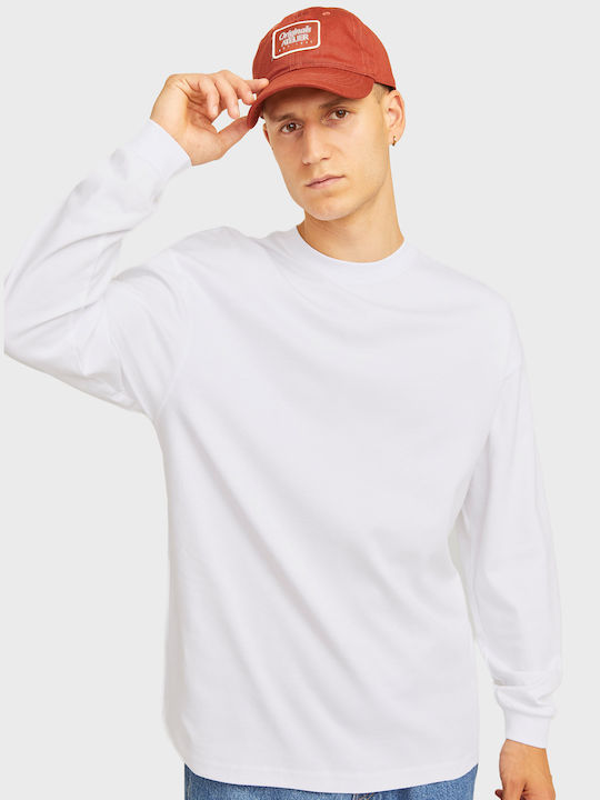 Jack & Jones Ανδρική Μπλούζα Μακρυμάνικη White