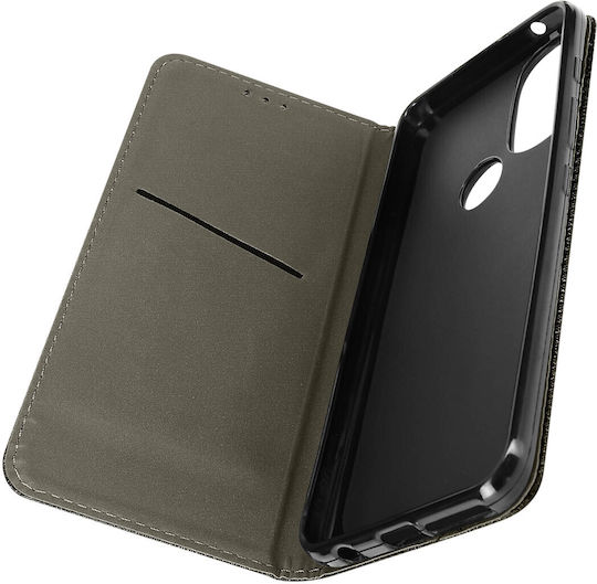 Folio Case for Motorola Moto G71 5G Magnetic Cover Card Holder Stand Black