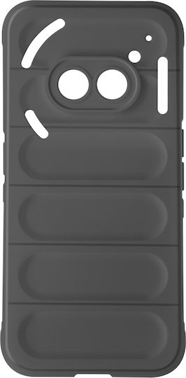 Avizar Case Nothing Phone 2a Textured Silicone Embossed Design Black