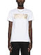 T-shirt Λευκό-χρυσό