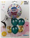 Set of 7 Balloons Multicolor Round