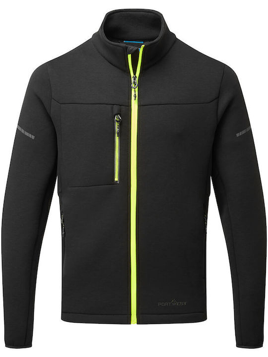 Portwest Ζακέτα Εργασίας Fleece Μαύρη