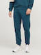 Sweatpants with Elastic Deep Teal