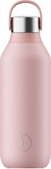 Chilly's Series 2 Stainless Steel Thermos Bottle BPA Free 500ml Pink