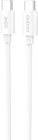 Dudao USB 2.0 Cable USB-C male - USB-C 30W Λευκό 1.2m 251O29