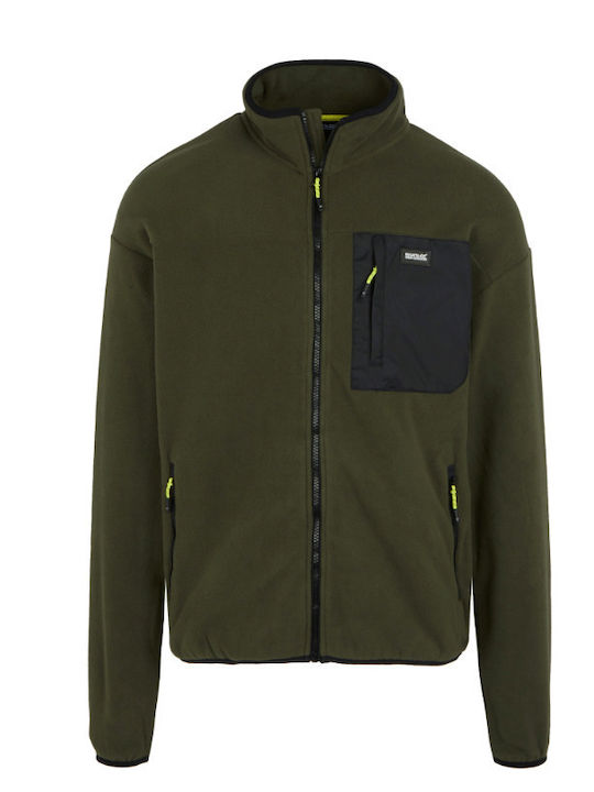 Full Ανδρική Ζακέτα Fleece Dark Khaki