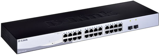 D-Link DGS-1210-28/E v3 Managed L2 Switch με 24 Θύρες Gigabit (1Gbps) Ethernet