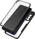 Case Oppo A74 4g Plexiglas Back Polymer Front Contour Black