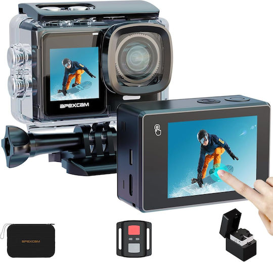 PRO X70 PRO Action Camera 4K Ultra HD Υποβρύχια με Οθόνη και Wi-Fi Μαύρη