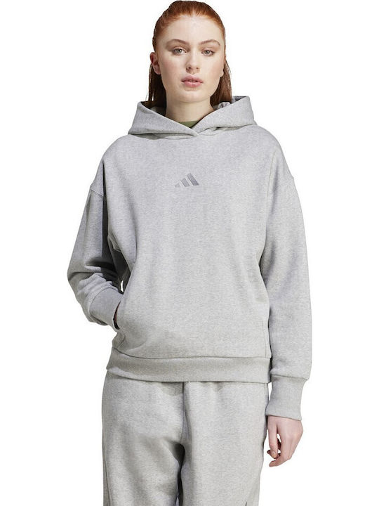adidas Women's Sweatshirt Hooded Gray