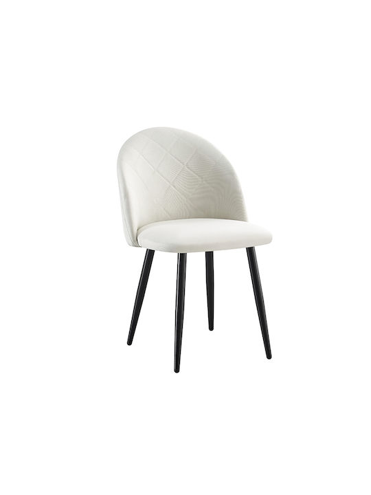 Rio Dining Room Fabric Chair BLACK/OFF WHITE 75...