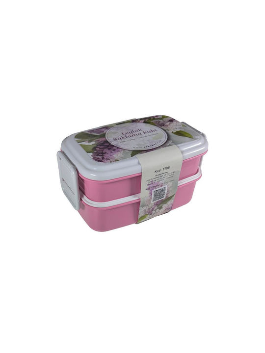 Next Plastic Lunch Box Pink 15x9cm