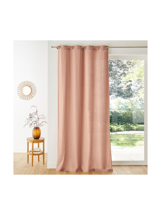 La Redoute Interieurs Κουρτίνα με Τρουκς Μπεζ 135x180εκ.