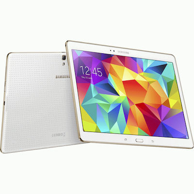 Samsung Galaxy Tab S 10.5" Refurbished Tablet mit Wi-Fi + 4G-LTE (3GB/16GB) Stufe E-Commerce-Website Weiß