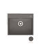 Pyramis Ithaka 1b 070244411 Drop-In Spüle aus Verbundgranulat B61xT51cm Iron Grey