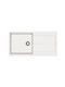 Pyramis 1b 1d Plus 070245011 Drop-In Мивка от Синтетичен Гранит Ш100xД50см Сняг