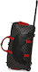 Sprayground Raceway 3 Sack Voyage Black with Wheels made of Artificial Leather L50xW25xH30cm