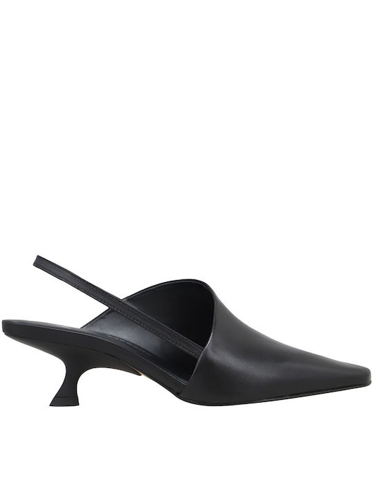 Carrano Leather Black Heels