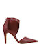 Leather Burgundy Heels