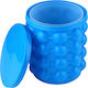 Eiswürfelform Würfel aus Silikon mit Deckel Blau ZT1XA13QWS03