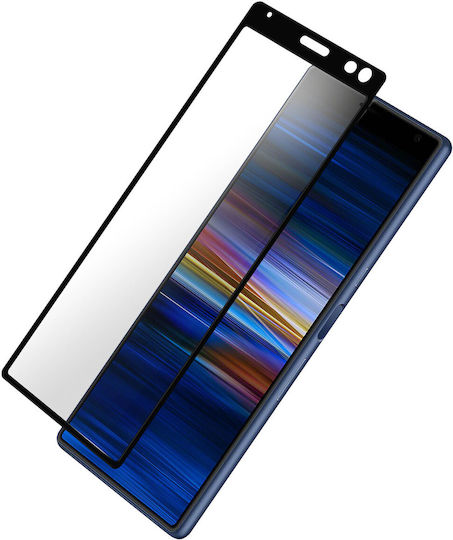 Tempered Glass Screen Protector Compatible with Sony Xperia 10 9h Smudgeproof Black Contour