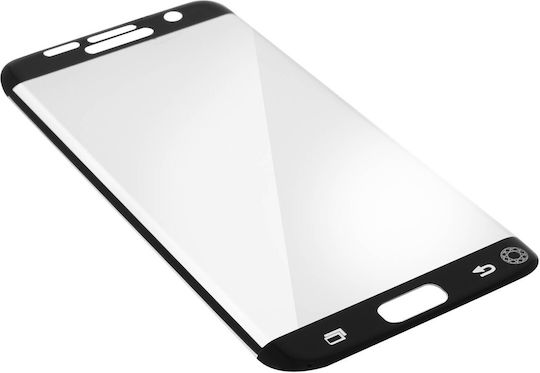 Force Glass Tempered Glass Film for Galaxy S7 Edge Curved Edges Black