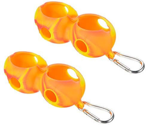 Patikil Golfball-Greifer 2er-Pack Gelb Silikon