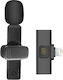 Puluz MIC-PLZ-3083B Ασύρματο Μικρόφωνο Πέτου, Clip On για Φωνητικά