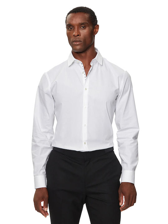Hugo Koey Long-sleeved Cotton Shirt White
