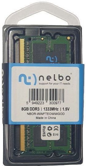 Nelbo 8GB DDR3 RAM cu Viteză 1333 pentru Laptop