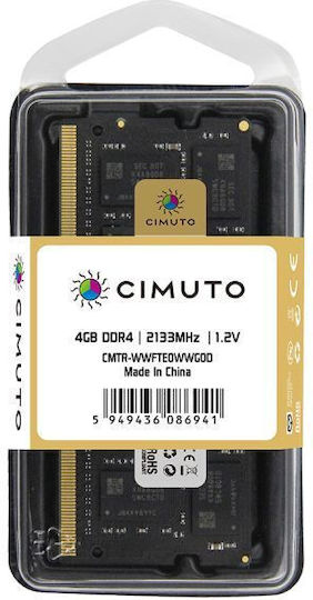 Cimuto 4GB DDR4 RAM с Скорост 2133 за Лаптоп