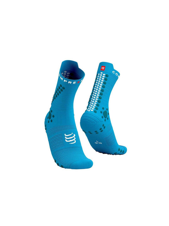 Compressport Racing Laufsocken Blau 1 Paar