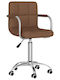 Stuhl mit Rollen in Braun Farbe 50x47x74.5cm 1Stück
