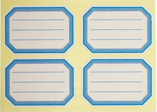 Metron Ετικέτες Τετραδίων 7.1x4.9cm 40τμχ