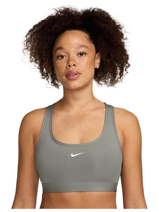 Nike Dri-Fit Γυναικείο Αθλητικό Μπουστάκι Γκρι