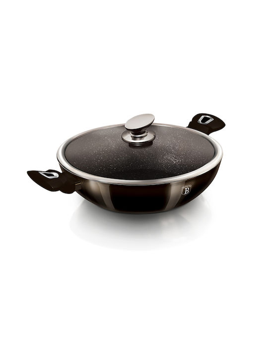 Berlinger Haus Metallic Line Saute Pan from Aluminum with Lid with Stone Coating 30cm