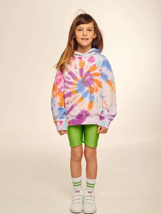 Kids Legging Cycling Short Lime Amaryllis Shiny