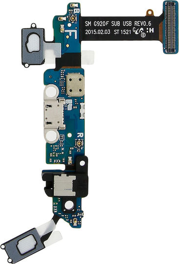 Galaxy S6 Charge Connector Micro-usb Port Microphone Central Button & Jack Port