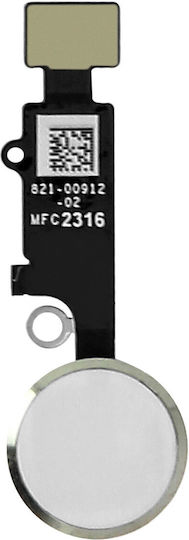 White Home Button + Flex Cable Replacement Part Apple Iphone 7
