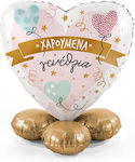 Balloon Valentine's Day Heart Gold