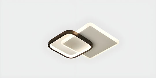 Home Lighting Πλαφονιέρα Οροφής 20εκ. Μαύρη με Ενσωματωμένο LED