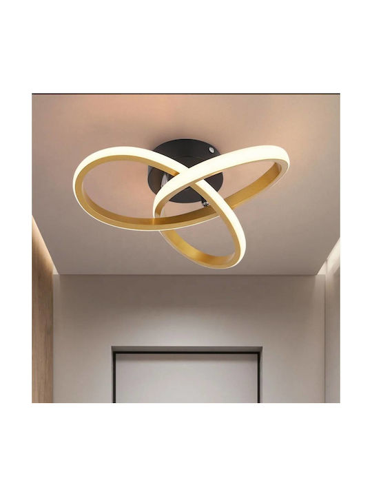 Home Lighting Πλαφονιέρα Οροφής με Ενσωματωμένο LED Χρυσό