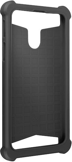 Husă universală din piele ecologică, absorbantă de șocuri, pentru smartphone-uri de 4.3" și 4.7" – Negru