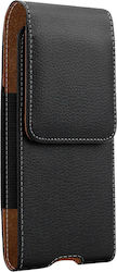 Vertical Black Belt Case 6.5 Inches Smartphone
