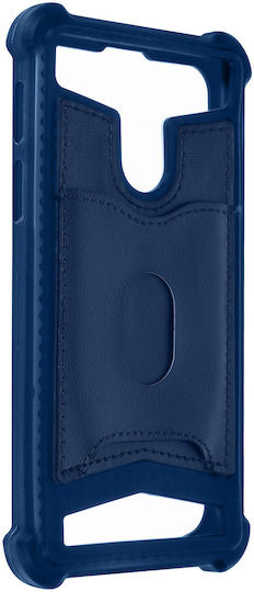 Carcasă Universală Antişoc 5.3" – 5.5" Smartphone-uri + Sloturi pentru Carduri – Albastru Închis