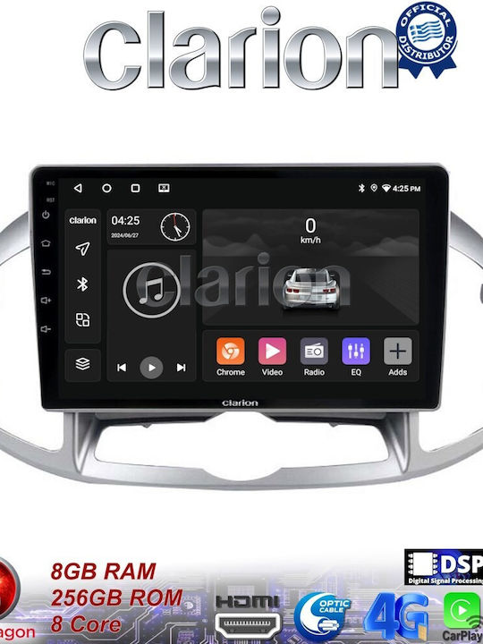 Clarion Ηχοσύστημα Αυτοκινήτου για Chevrolet Captiva 2006 > 2018 (Bluetooth/USB/WiFi/GPS/Apple-Carplay/Android-Auto) με Οθόνη Αφής 9"