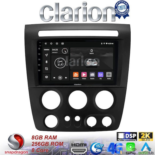 Clarion Sistem Audio Auto Hummer H3 2006 > 2011 (Bluetooth/USB/WiFi/GPS/Apple-Carplay/Android-Auto) cu Ecran Tactil 9"